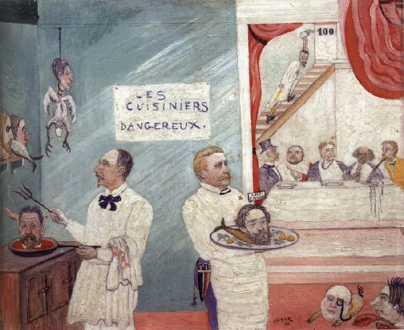 The Dangerous Cooks, James Ensor